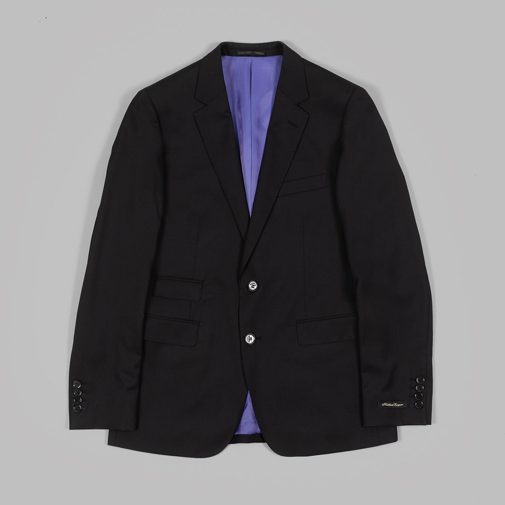 Black Gabardine 3 Piece Suit