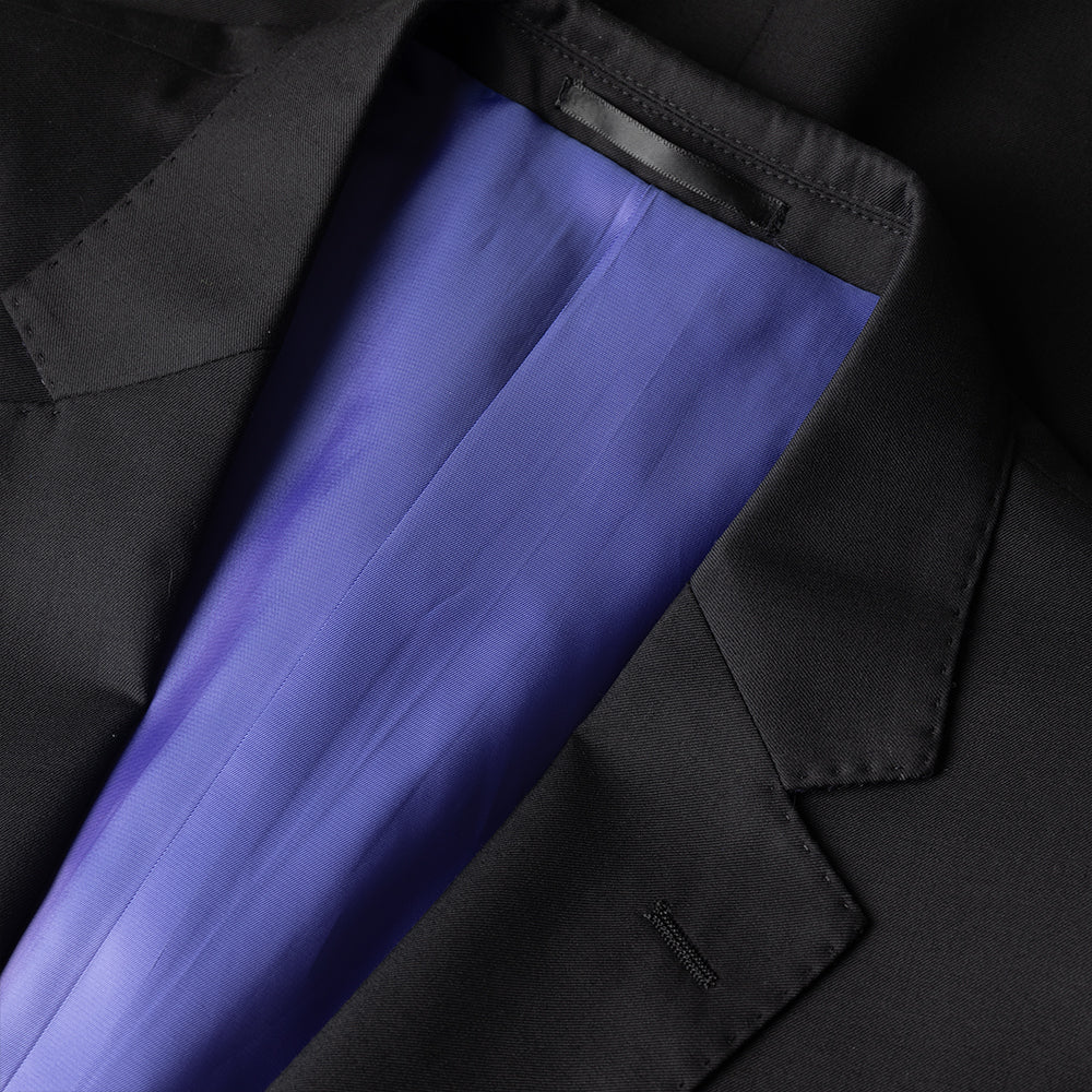 Black Gabardine 3 Piece Suit