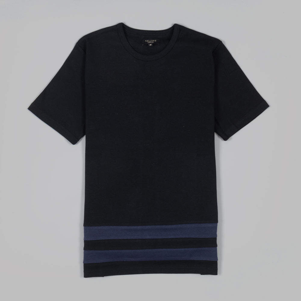 The Hem Tee in black cotton