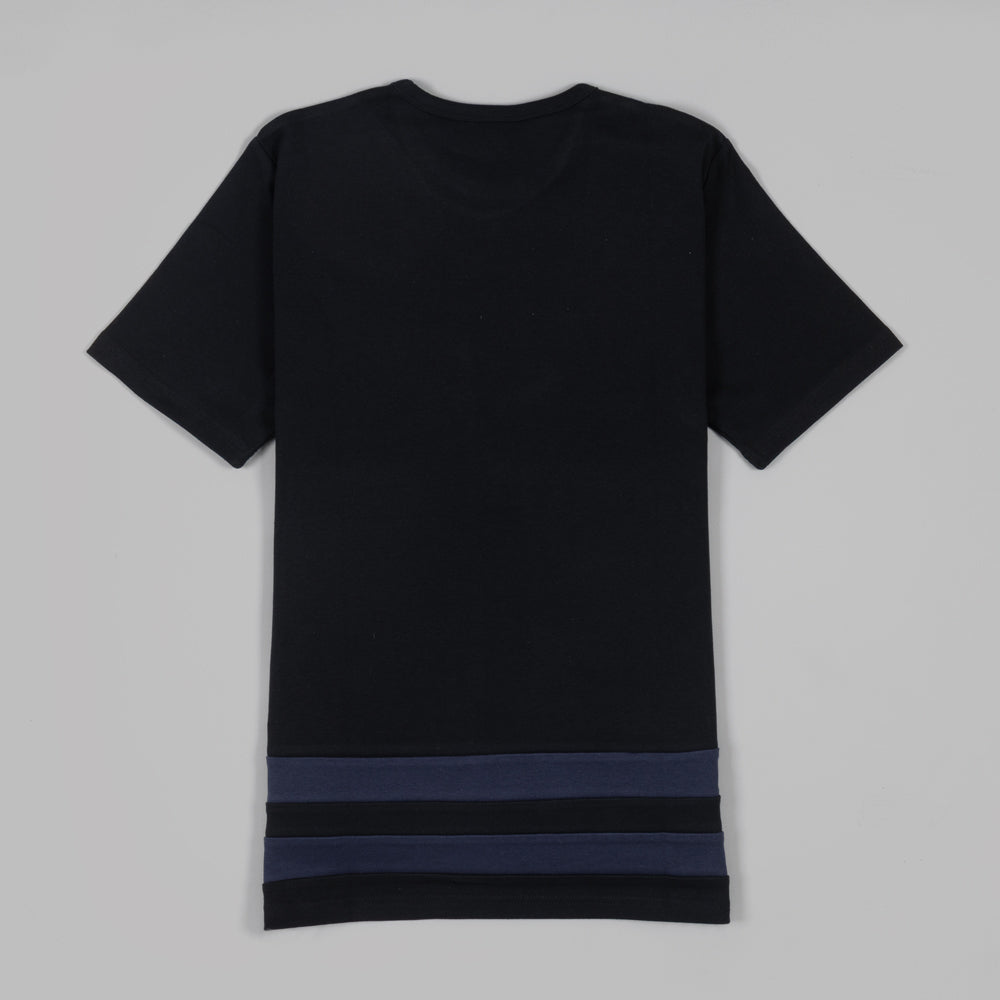 The Hem Tee in black cotton