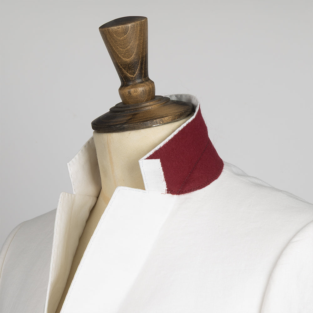 The Casino Royal Blazer in White Linen