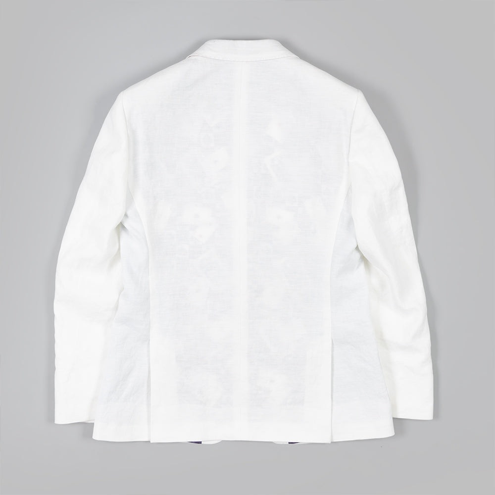 The Casino Royal Blazer in White Linen