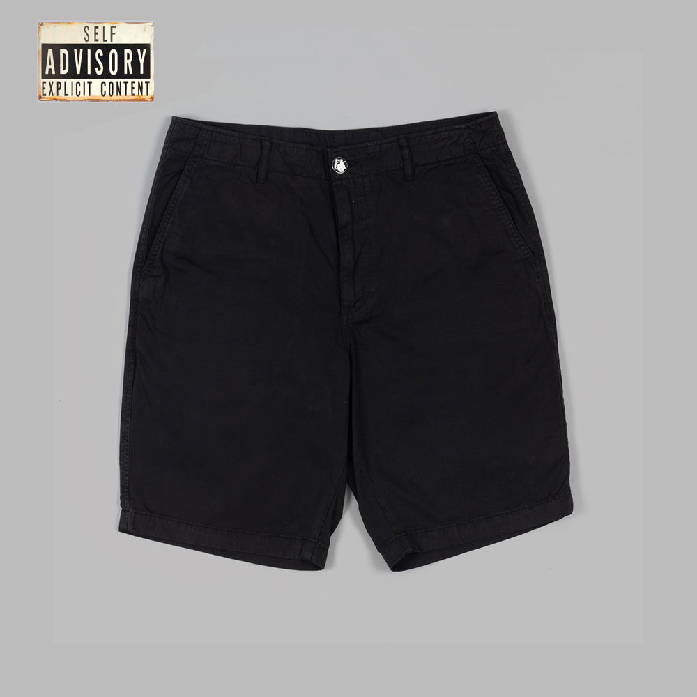 The Expletive Black Chino Shorts