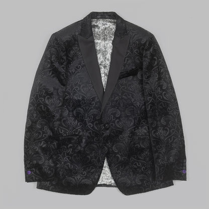 Black Velvet Jacquard Tuxedo