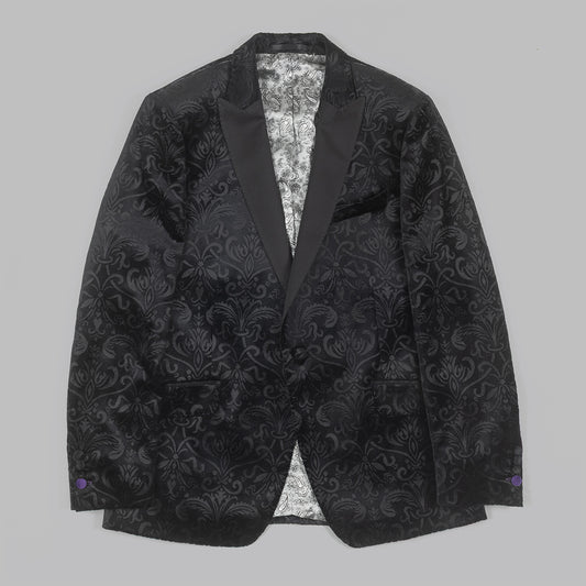 Black Velvet Jacquard Tuxedo