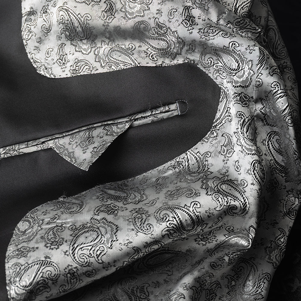 Black Velvet Jacquard Tuxedo