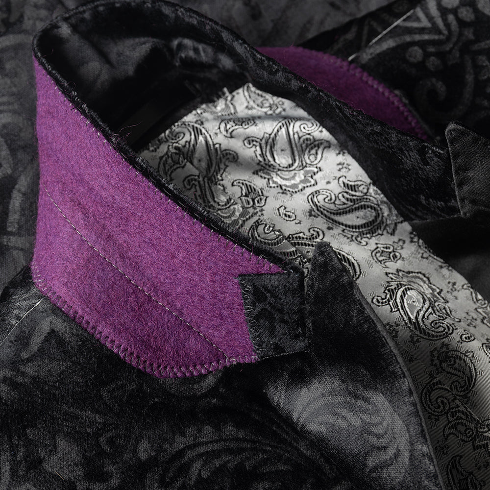 Black Velvet Jacquard Tuxedo