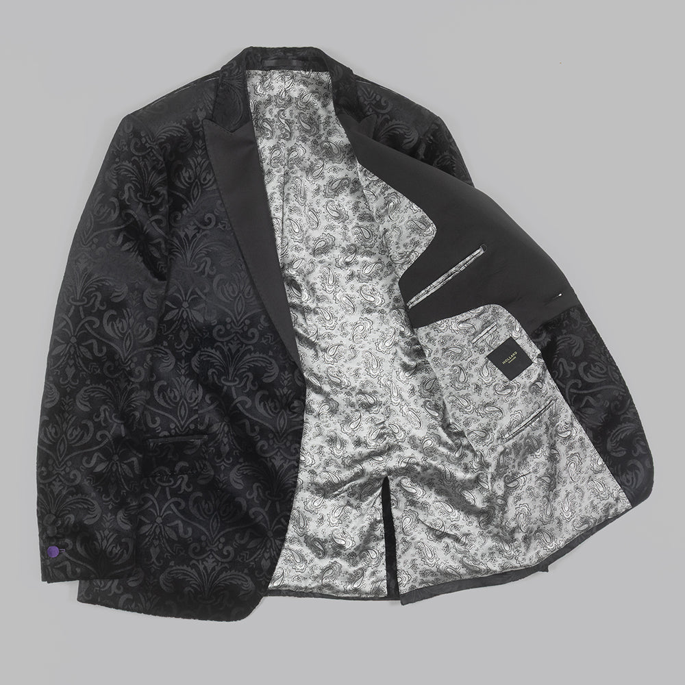 Black Velvet Jacquard Tuxedo