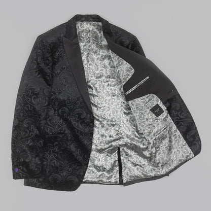 Black Velvet Jacquard Tuxedo