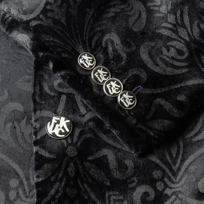 Black Velvet Jacquard Tuxedo