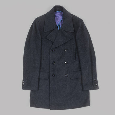Navy Double Breasted Pea Coat – Holland Esquire