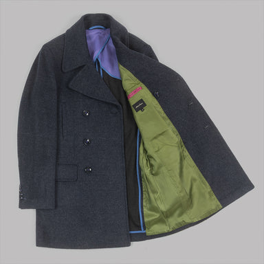 Navy Double Breasted Pea Coat – Holland Esquire