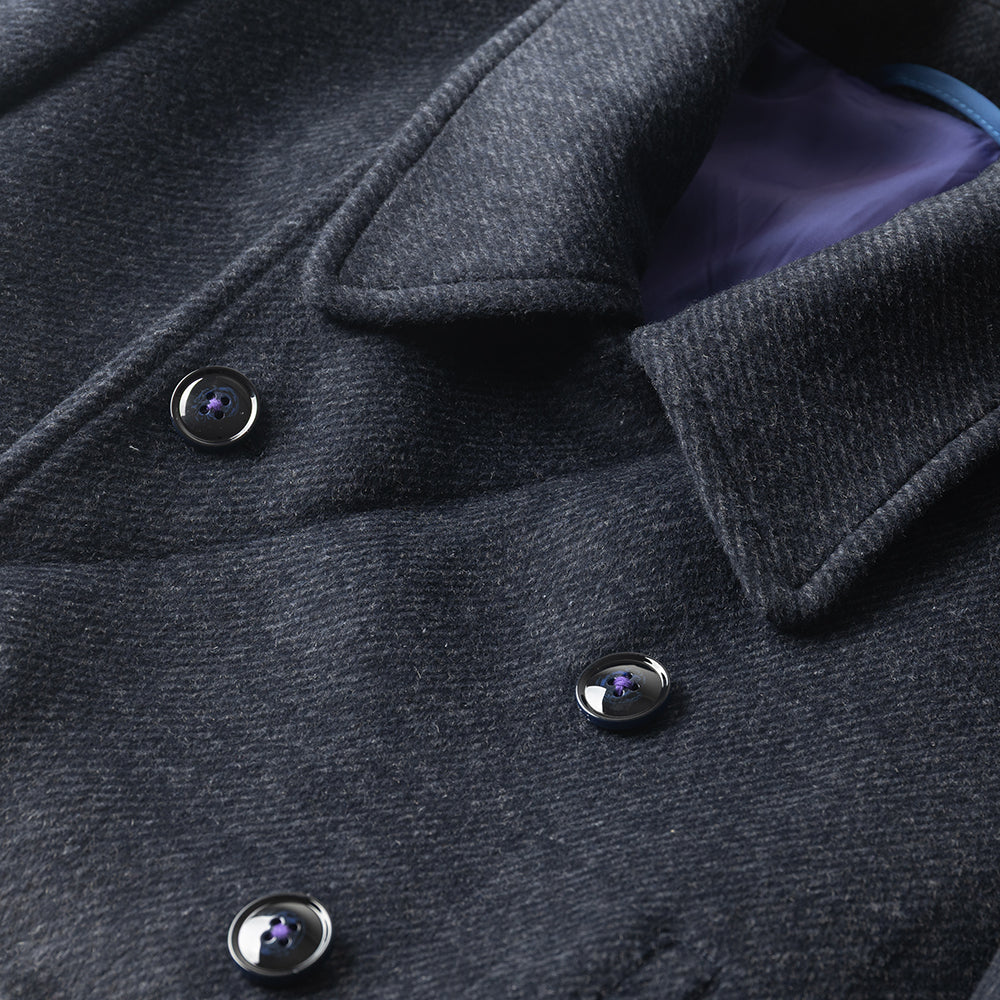 Navy Double Breasted Pea Coat