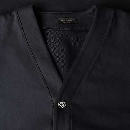 The Expletive Black Cotton Cardigan