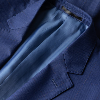 Blue windowpane 3 Piece Suit