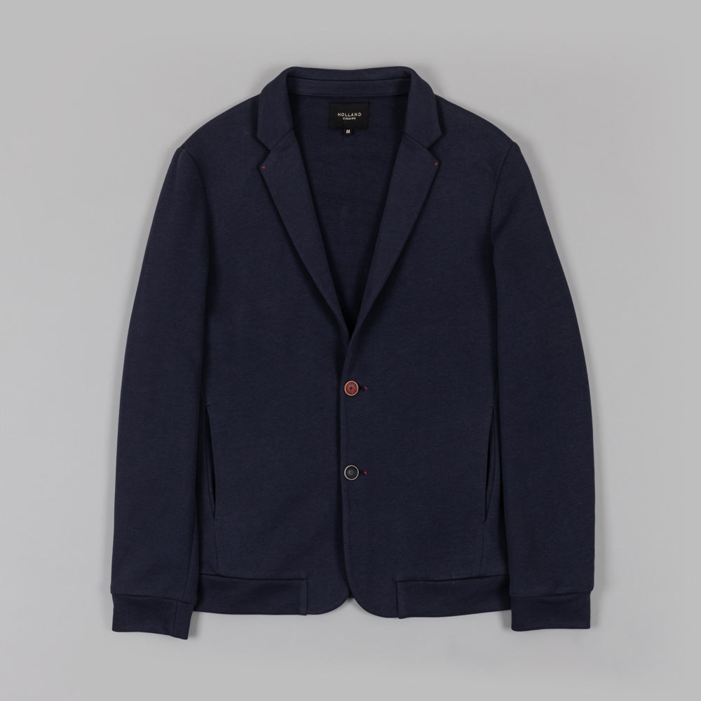 The Casual Blazer in Blue Jersey