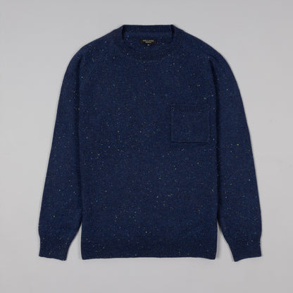 Navy Lambswool Crew neck Knitwear
