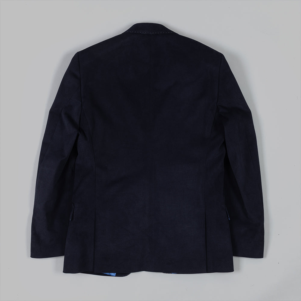 The Navy Brushed Cotton Blazer