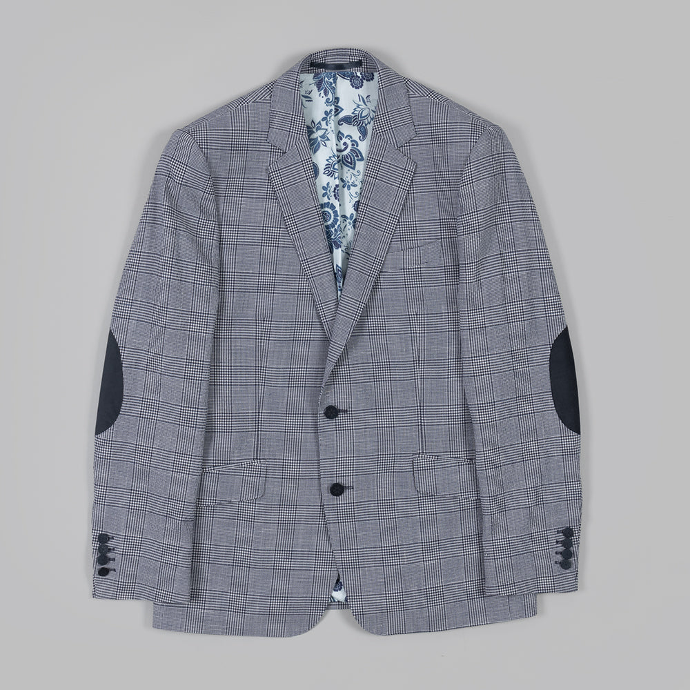 The Seersucker Navy Check Blazer