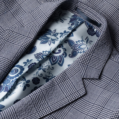 The Seersucker Navy Check Blazer