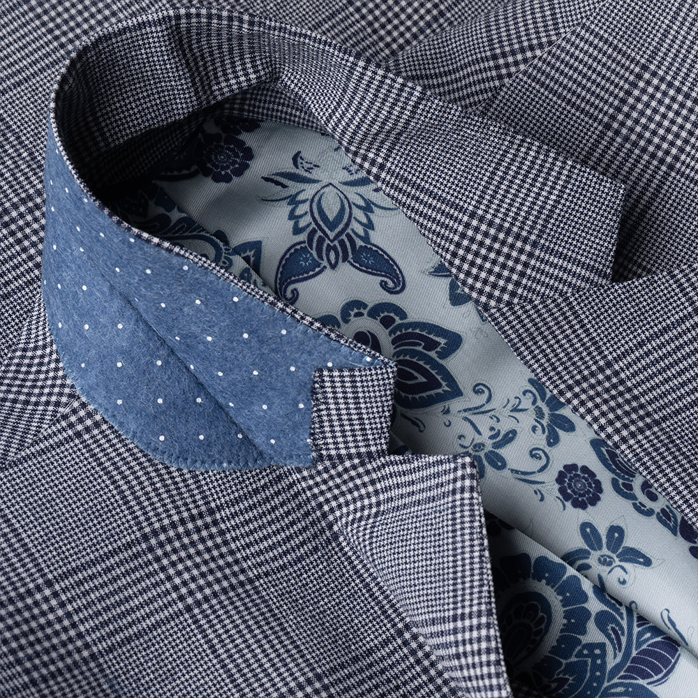 The Seersucker Navy Check Blazer