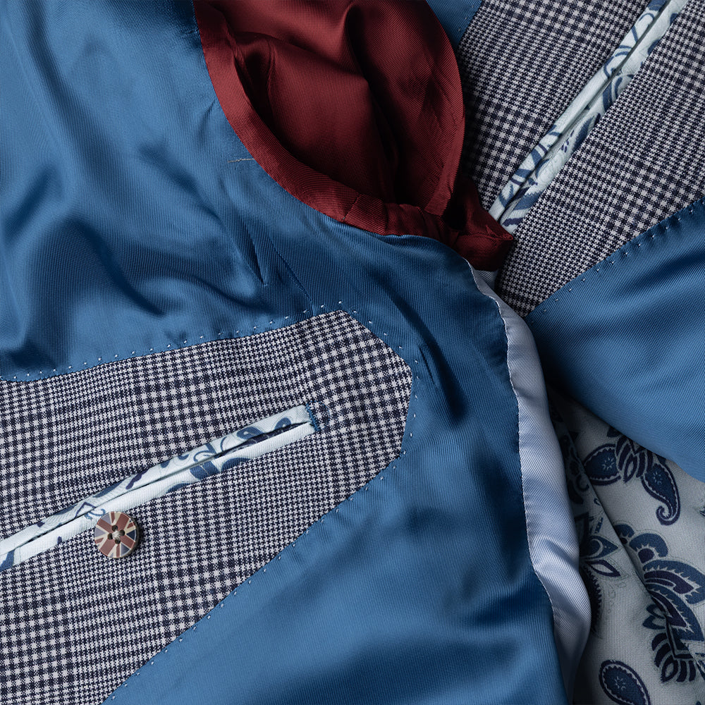 The Seersucker Navy Check Blazer