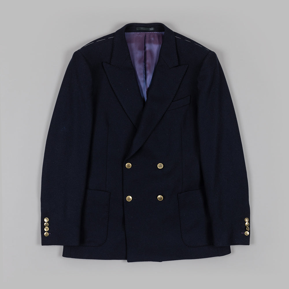 Navy Double Breasted Club Blazer