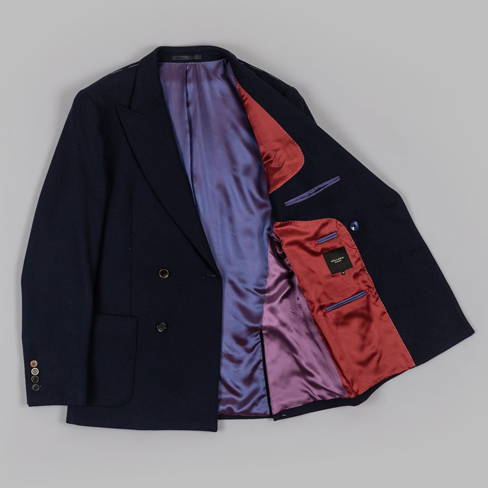 Navy Double Breasted Club Blazer