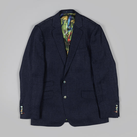 The Twitchers Blazer in Navy Linen and Fine Wool