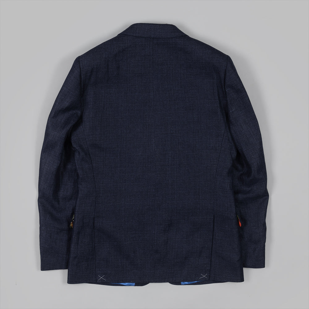 The Twitchers Blazer in Navy Linen and Fine Wool