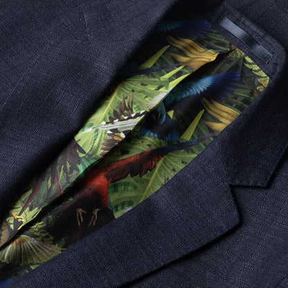 The Twitchers Blazer in Navy Linen and Fine Wool