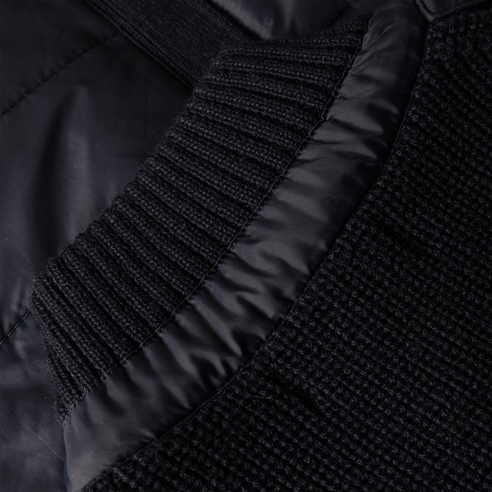 Navy Quilt Cardigan