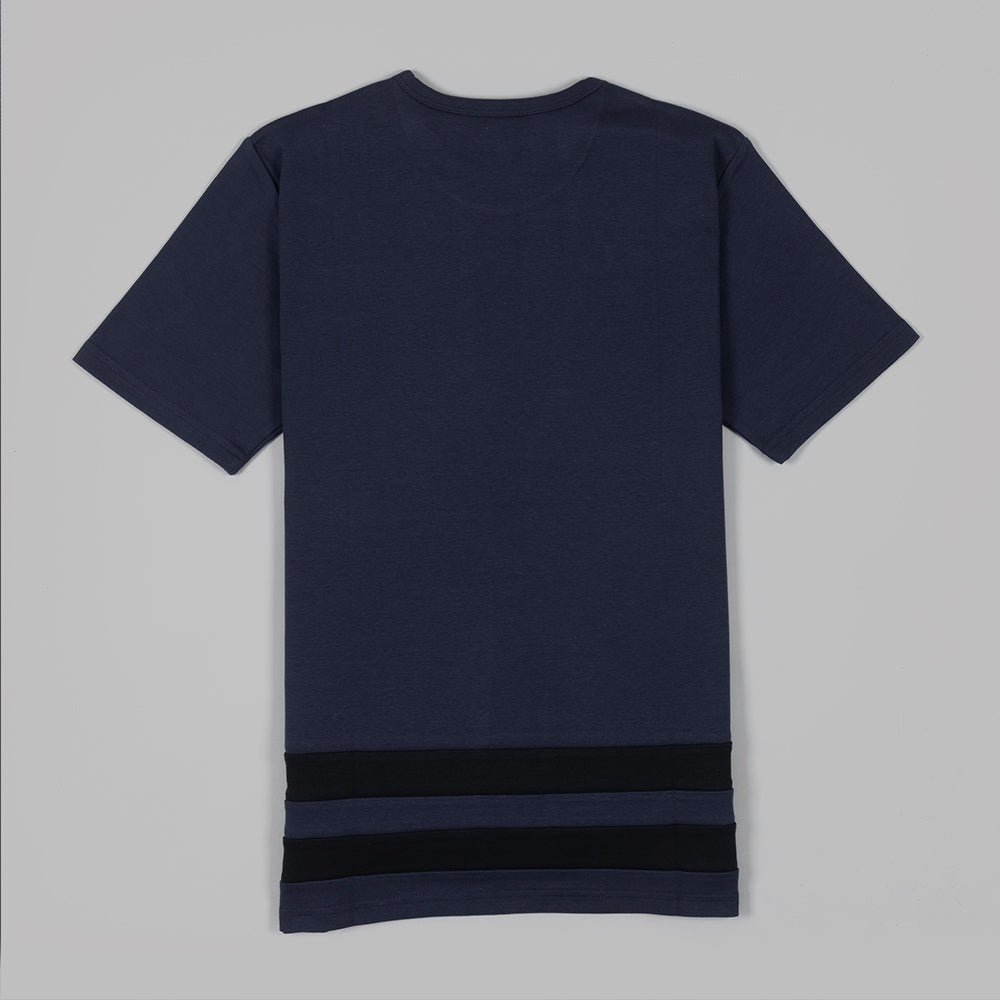 The Hem Tee in Navy cotton