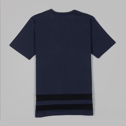 The Hem Tee in Navy cotton