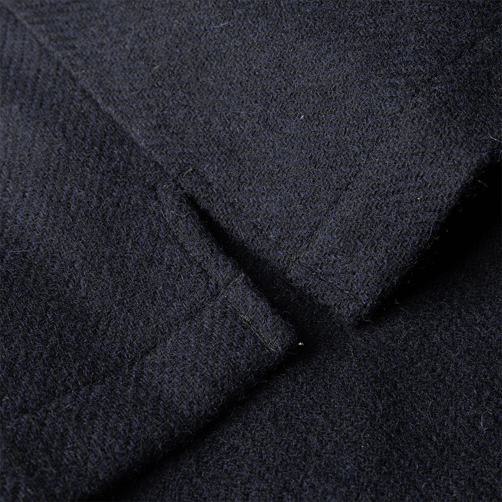 Navy Tweed Twill Shacket