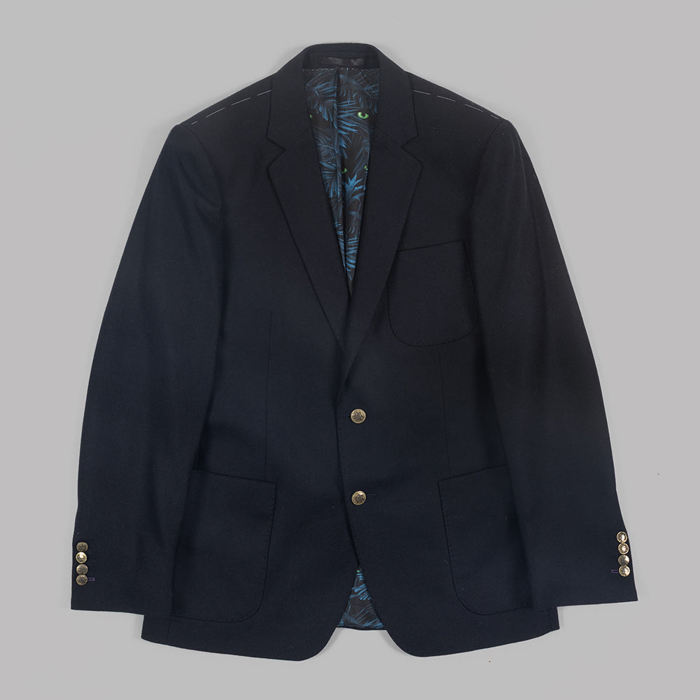 The Navy Club Blazer In Wool and Cashmere