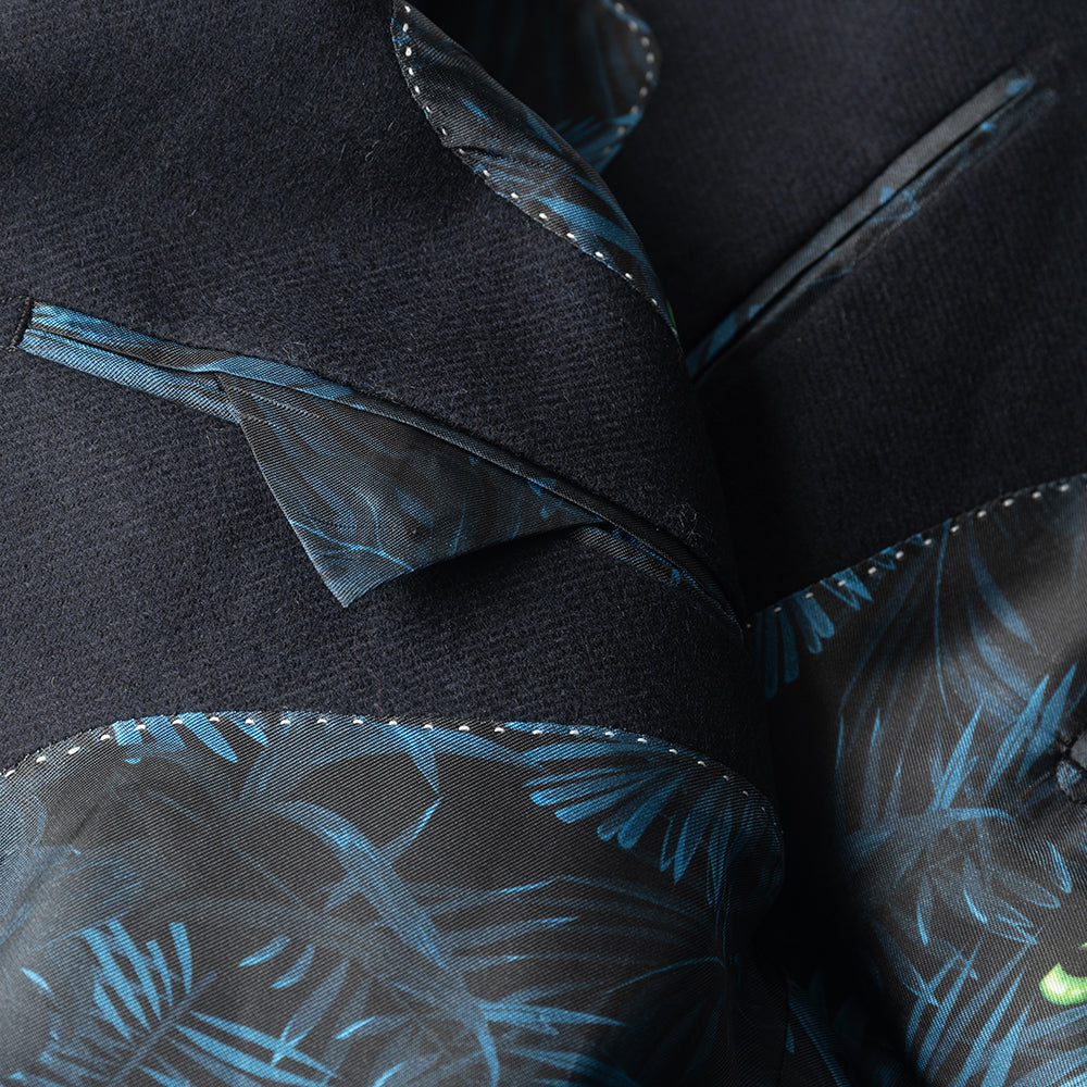 The Navy Club Blazer In Wool and Cashmere