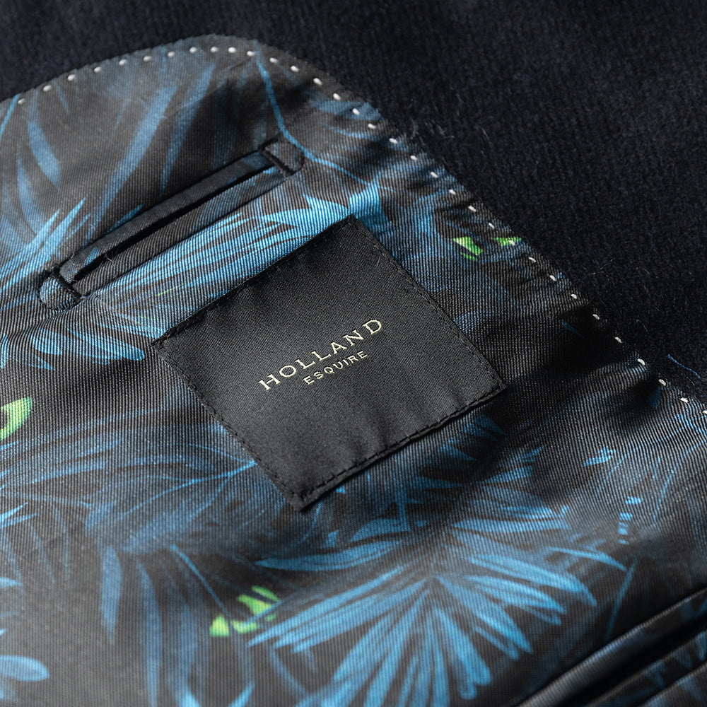 The Navy Club Blazer In Wool and Cashmere