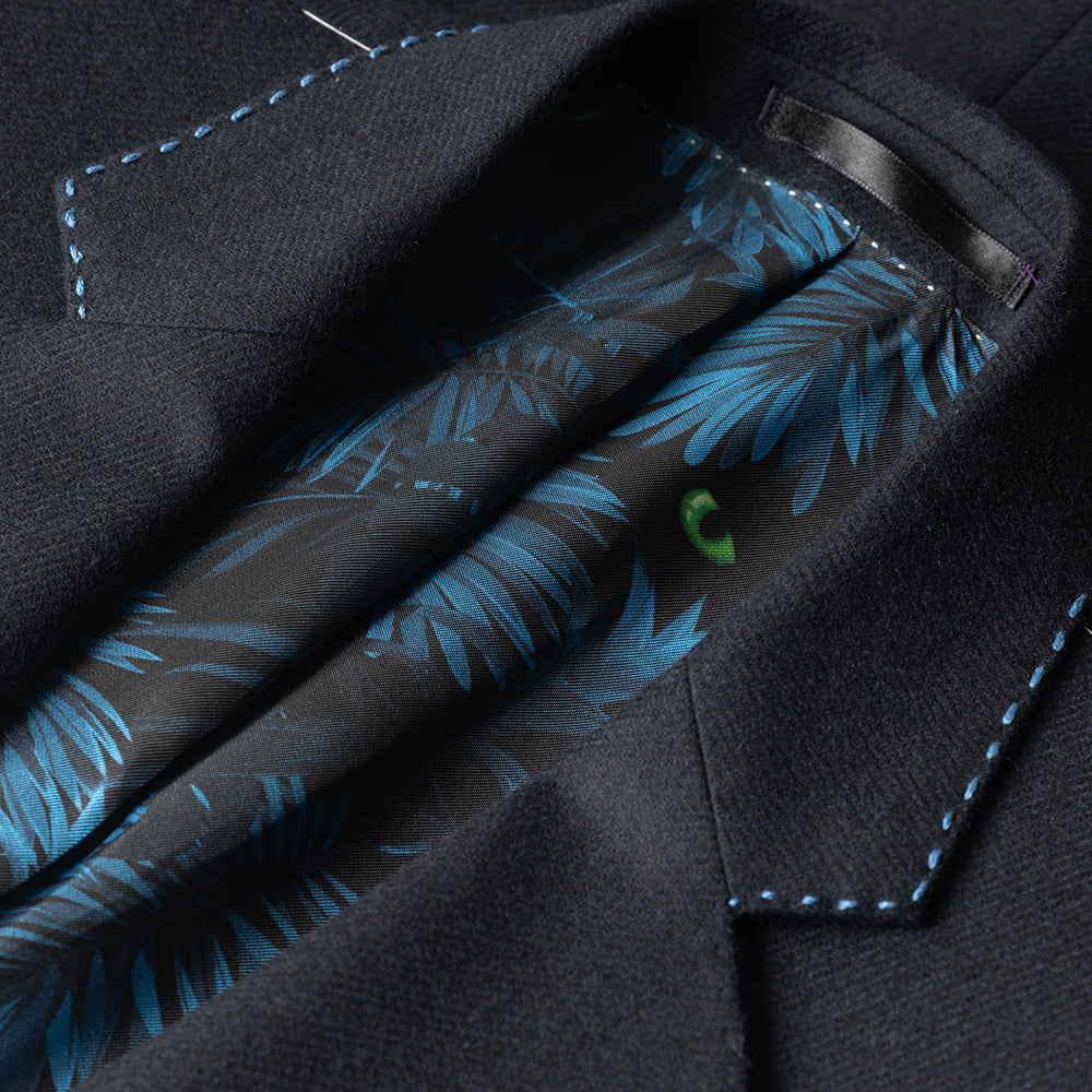 The Navy Club Blazer In Wool and Cashmere