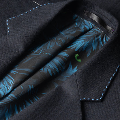 The Navy Club Blazer In Wool and Cashmere