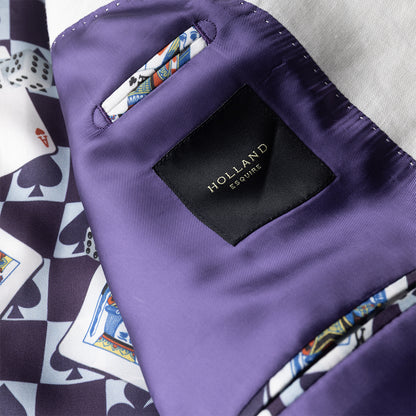 The Casino Royal Blazer in White Linen