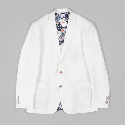 The Casino Royal Blazer in White Linen