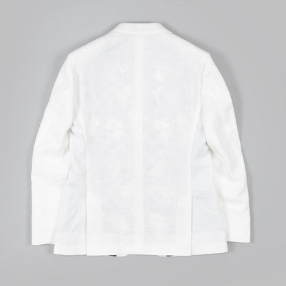 The Casino Royal Blazer in White Linen