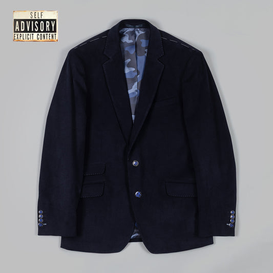The Expletive Blazer in Navy Twill