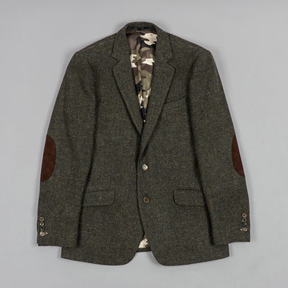 Green Tweed Shetland Wool Blazer