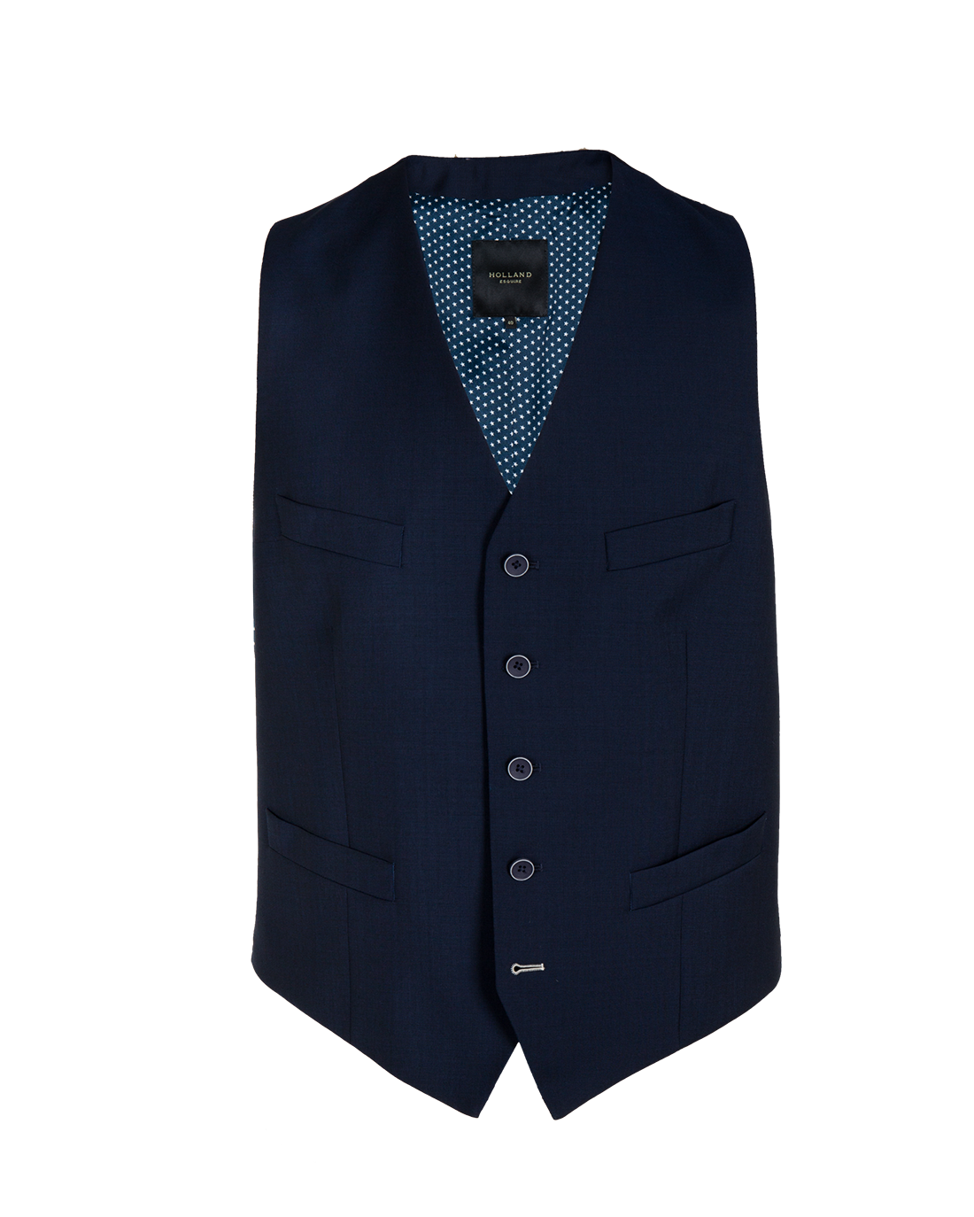 3 Piece Suit in Navy Panama - Holland Esquire