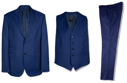 3 Piece Suit in Royal Panama - Holland Esquire