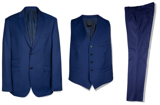 3 Piece Suit in Royal Panama - Holland Esquire