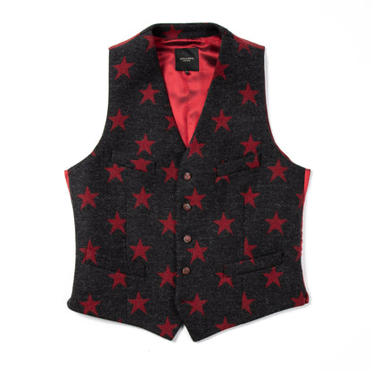 Star Waistcoat charcoal