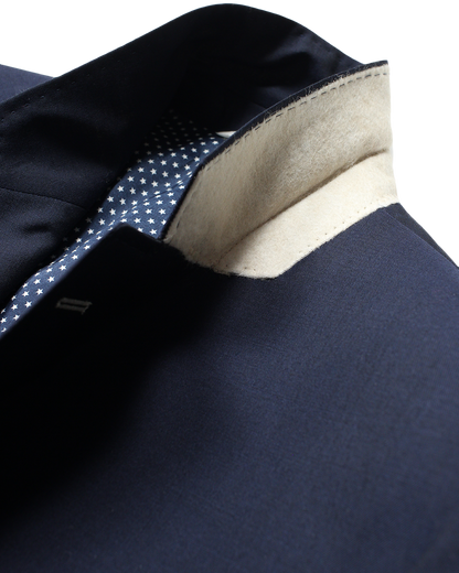3 Piece Suit in Navy Panama - Holland Esquire